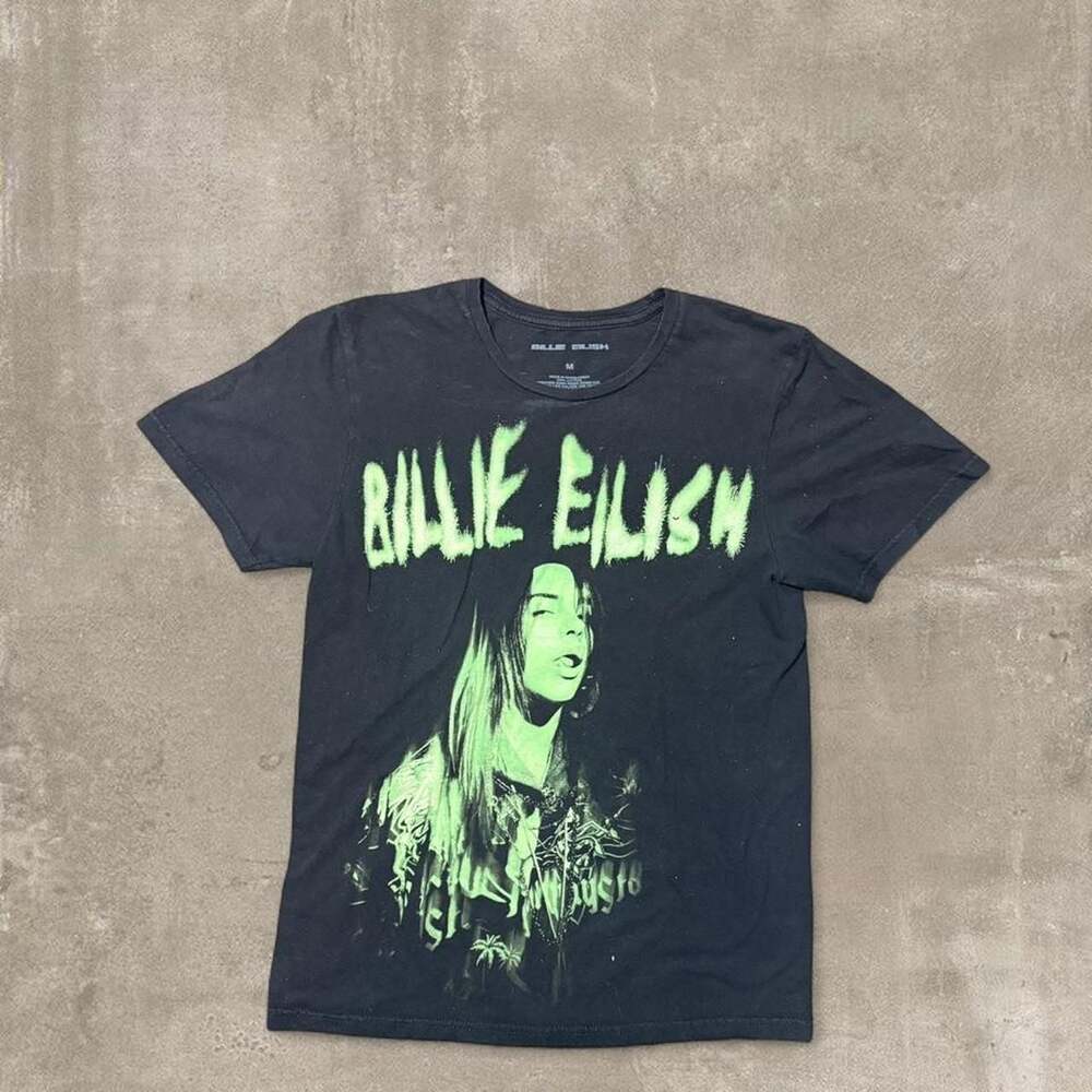 Billie Eilish Neon Green Graphic T-Shirt